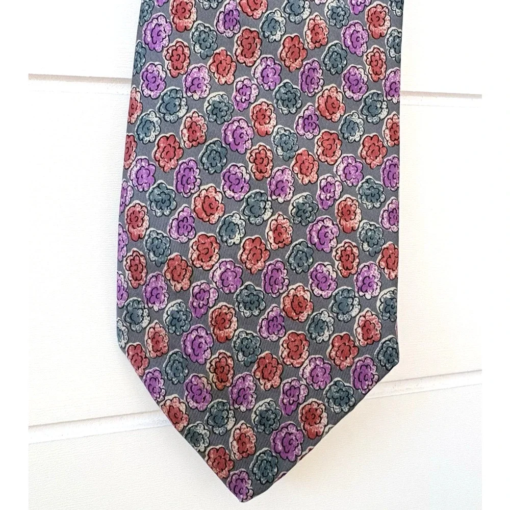 Classics Debenhams Floral Silk Tie Classic W 3.5